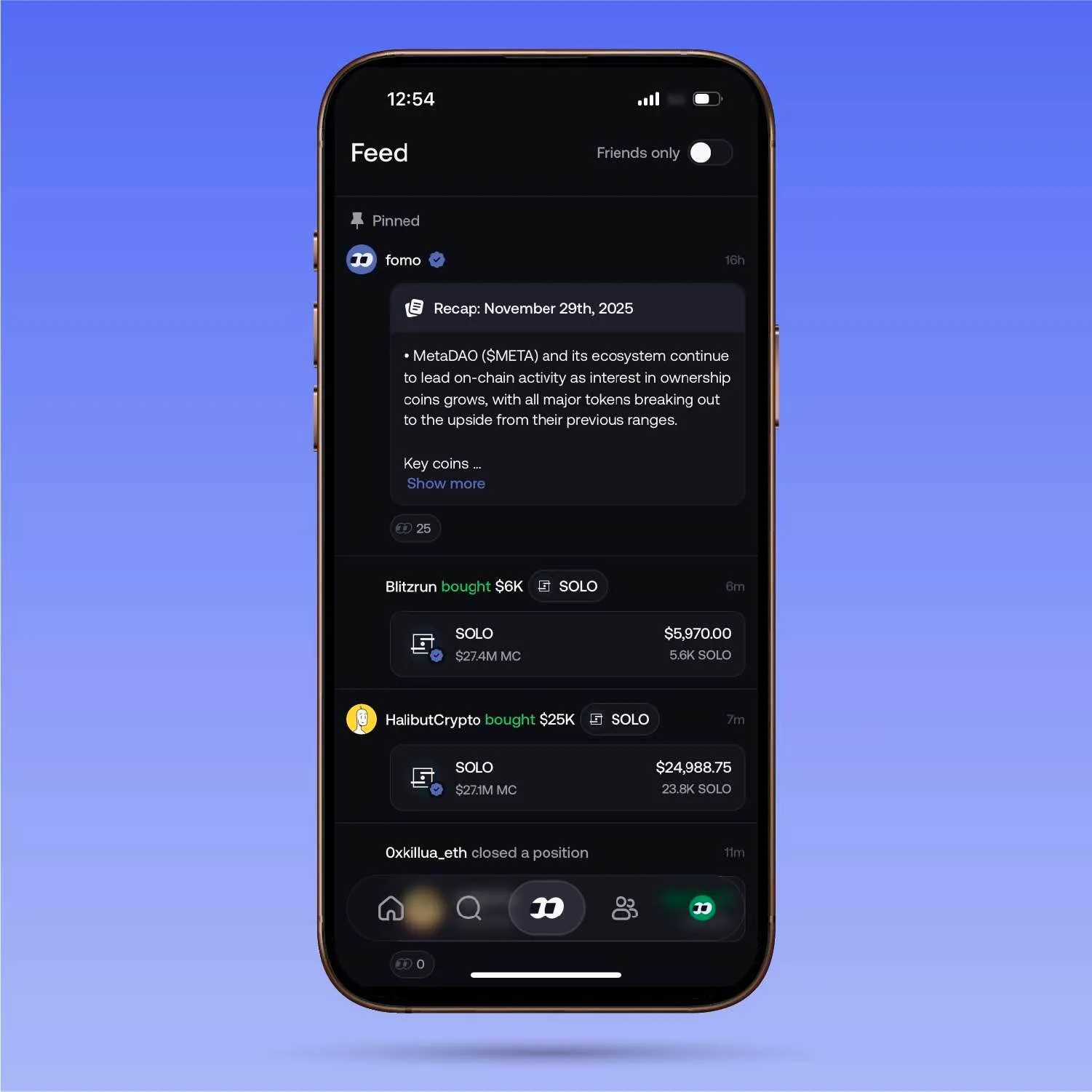 Leverage social feed