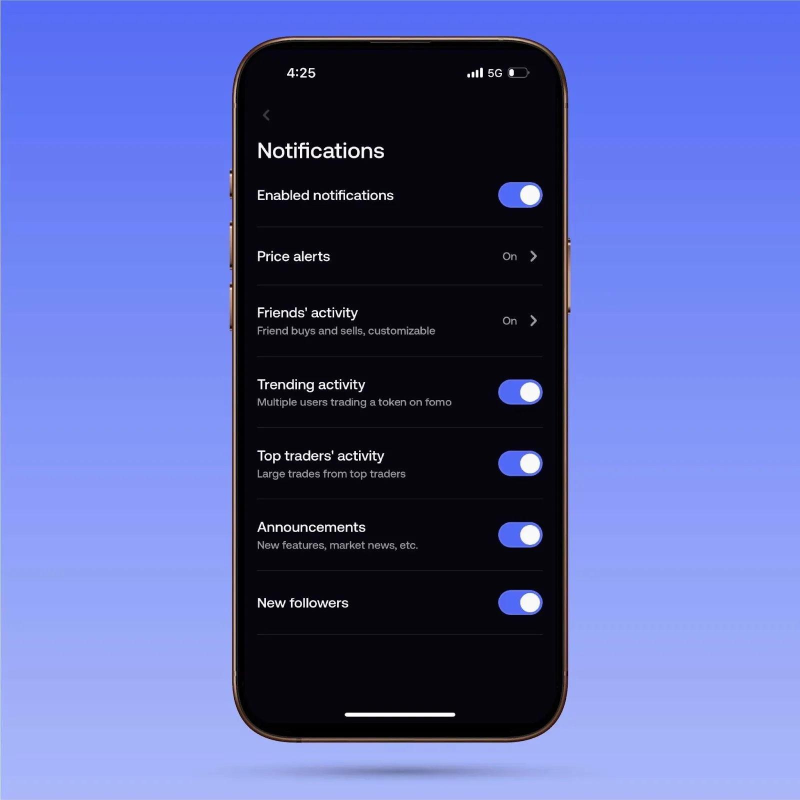 Customizable notifications